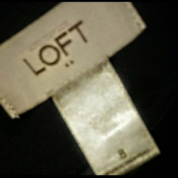 Loft Midi Pencil Skirt Size 8 Velveteen Bow Tie at Waist Back Slit NWOT - Picture 9 of 11